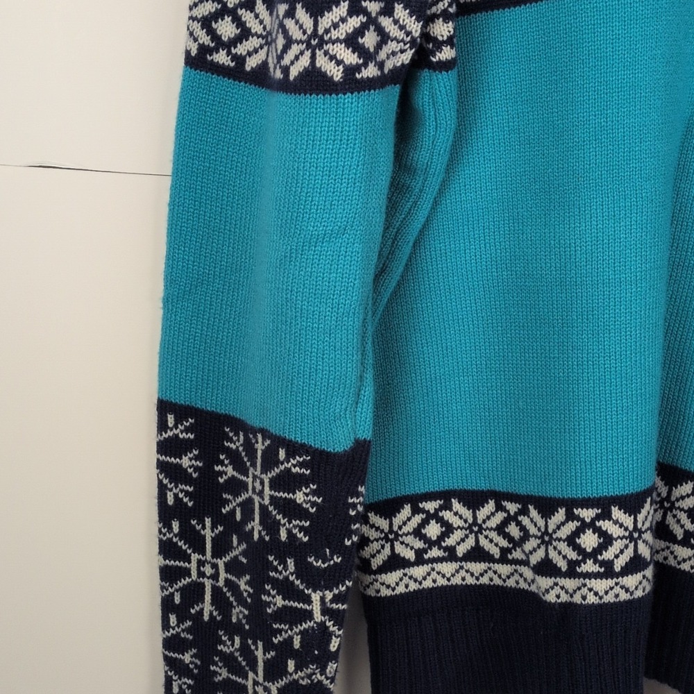 Baby It's Cold Spell Womens Large Snowflake Long Sleeve Warm Crew Neck Sweater - Picture 9 of 10